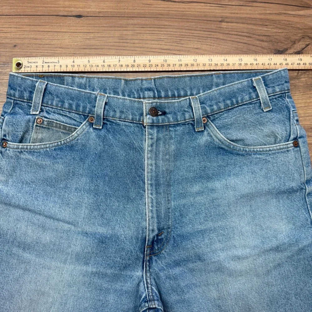 Vintage Men's Levis 38x29* Jeans 20517-0217 Saddleman Bootcut Orange Tab‎